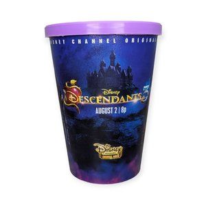 Disney Descendants 3 12 Oz Promotional Plastic Cup w/Lid New